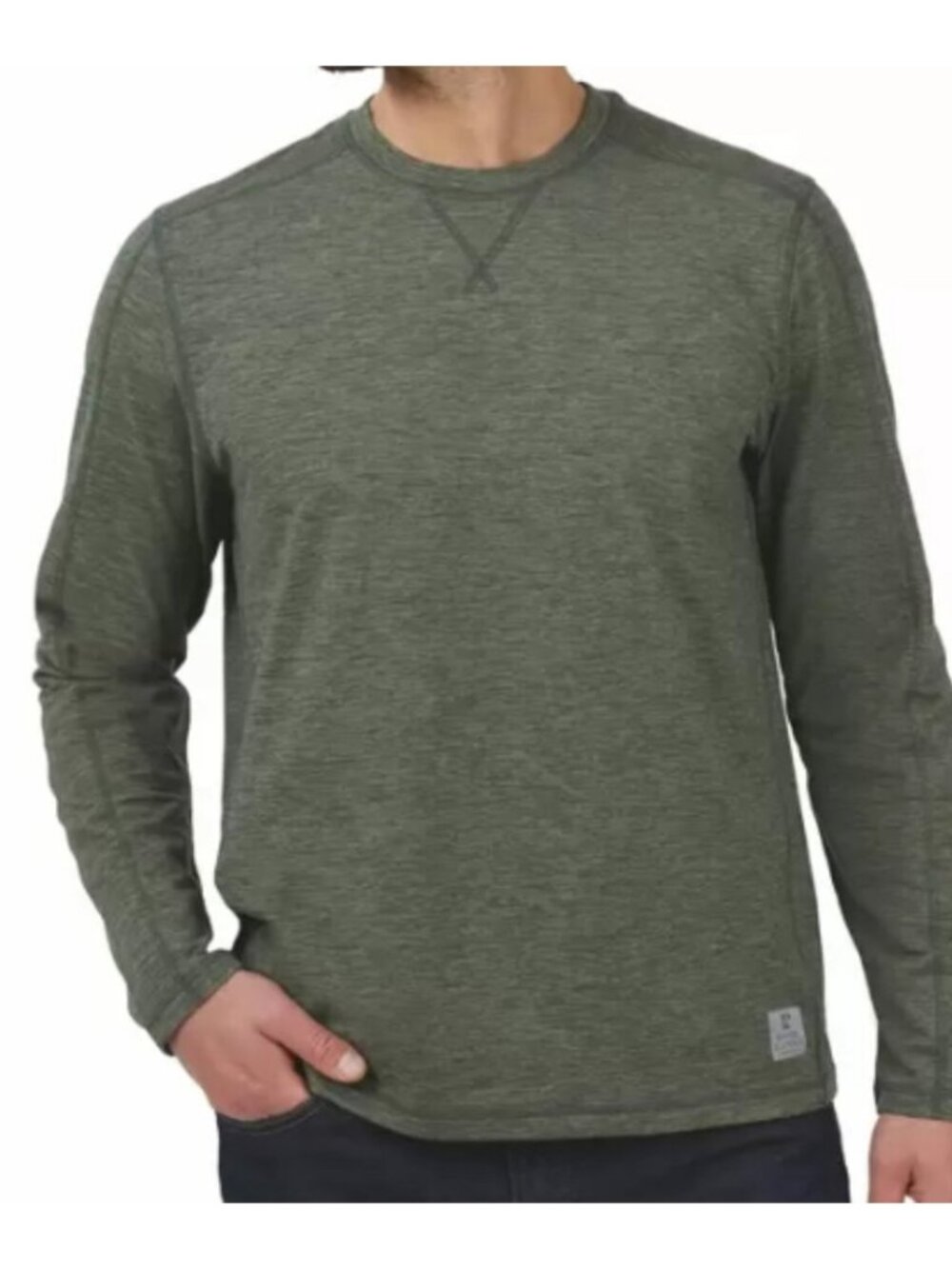 Rugged Elements Men Long Sleeve Crew Neck Tee Dark Green size M NWOT